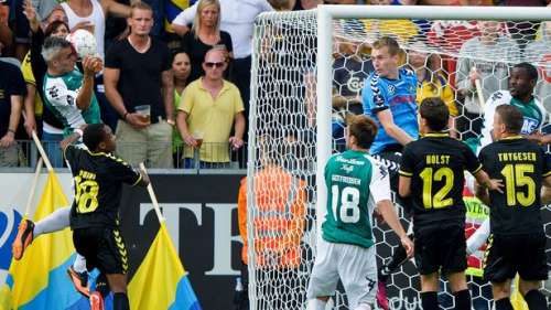 Stankov's header that led to a goal; photo: onside.dk